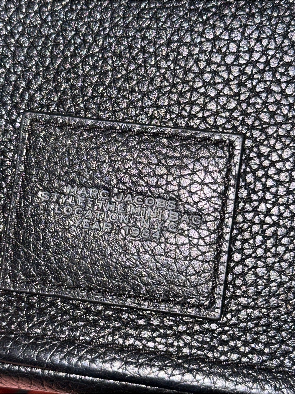 Marc Jacobs Black Pebbled Leather Mini Messenger Bag - Picture 10 of 10